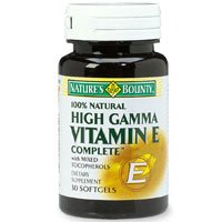 High Gamma Vitamin E -400 Complete 100% Natural 30