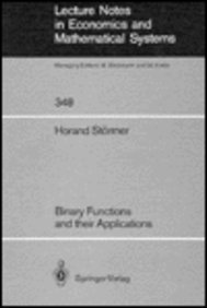 binary functions and their applications lecture notes in economics and mathematical systems