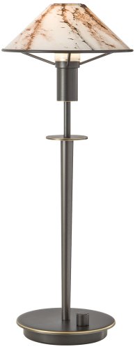 Holtkoetter Old Bronze Brass Marble Glass Desk Lamp