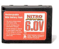 AGAIN & AGAIN R60-NITRO 6.0 Volt Nitro NiCd Battery
