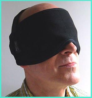 Eyes Caddy, Hot & Cold Therapy Wrap (Black), includes 2 reusable hot/cold gel packs.