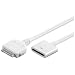 Wentronic Verl�ngerungskabel/Anschlusskabel f�r Apple iPad/iPod/iPhone 3G/iPhone 3Gs/iPhone 4 wei�