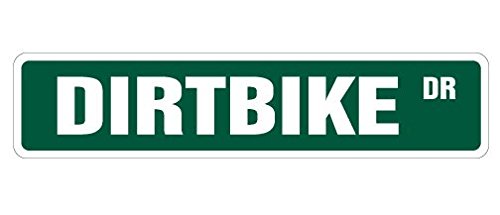 DIRTBIKE Street Sign motorcross racer racing signs gift