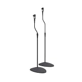 Orbital 47221 Small Universal Surround Sound Floor Speaker Stands - Set of 2 (Black)