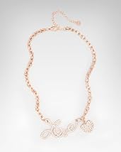 bebe Love Script Necklace - WEB EXCLUSIVE large image