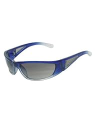 DSO GRILL -Blue to Clear Faded Backspray frame Smoke Gradient lenses by DSO Eyewear