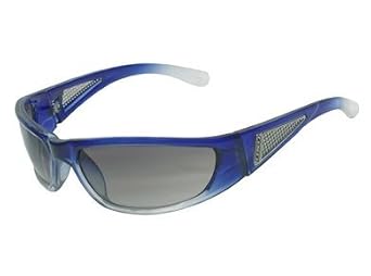 Click here to buy DSO GRILL -Blue to Clear Faded Backspray frame Smoke Gradient lenses by DSO Eyewear.