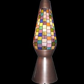 TIFFANY by LAVA LAVA GRANDE Stained Glass Lamp - Standard Globe Oil Rubbed Bronze Base Cap by Lava Brand