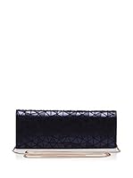 Elena Blanca Clutch (Azul Noche)