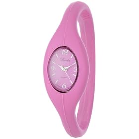 Breda Womens 2304-Pink Lark Sporty Silicone Expansion-Band Wa