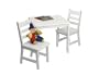 Lipper International 514W Child's Square Table and 2-Chair Set, White