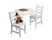 Lipper International 514W Child's Square Table and 2-Chair Set, White