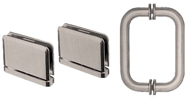 Buy CRL Brushed Nickel Prima Shower Pull and Hinge Set (CRL Showers, Plumbing, Bathtubs Showers & Saunas, Showers, Shower Doors)