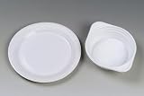Produkt-Bild: EK HANDEL Papp-Teller, wei&szlig; 25 Pappteller 23cm
