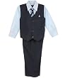 Vittorino "Solid Classic" 4-Piece Vest Set (Sizes 2T - 4T)