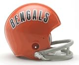 Cincinnati Bengals 1968-79 2-Bar Throwback Replica Mini Helmet