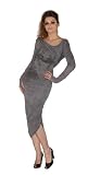 Anama Gray Dragon Print Mermaid Sexy Ruched Rocker Dress