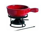Emile Henry Flame Top Red Fondue Set 2.6-qt.