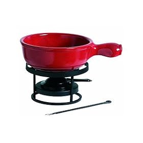 Emile Henry Flame Top Red Fondue Set 2.6-qt. by Emile Henry
