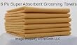 Super Absorbent Dog Grooming Drying Towels 6 Pack