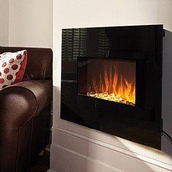 JML Luxury Flame - Elektrischer Wandkamin mit Flammenambiente und Fernsteuerung (ohne Ethanol)