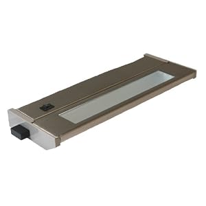 American Lighting 043T-10-BS Hardwired Fluorescent Under Cabinet Lighting, Brushed Steel,... by 