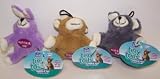 Vo-Toys Tiny Tails French Terry Mini Animals Assorted Styles and Colors Dog Toy Each