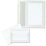 Wedding Invitation Kit White Pearl 50ct