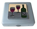 Wine Large Vitamin Mirror Case
