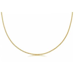 Yellow Gold Flat Wheat Fashion Chain