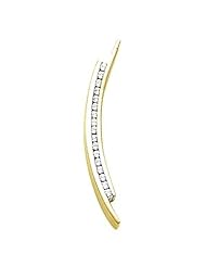 18K Yellow Gold Diamond Pendant - 0.34 Ct. -- LIFETIME WARRANTY