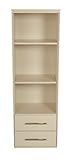 Offspring York 2 Drawer Bookcase, Linen