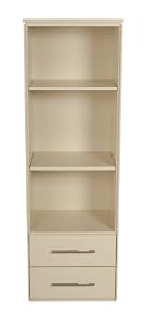 Offspring York 2 Drawer Bookcase, Linen