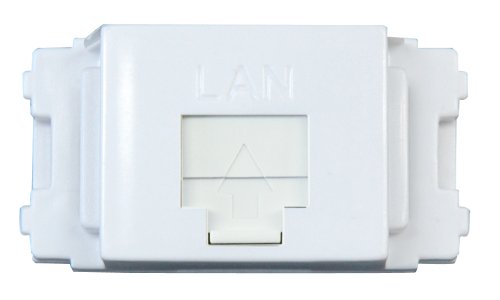 PLANEX エンハンストカテゴリ5 LANコンセント ほこり防止シャッター付 LC-C5E