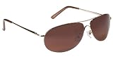 Motor Trend Driving MT03A Sunglasses (Amber Lens, Gold Frame)