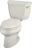 Wellworth Elongated Toilet with Right-Hand Trip Lever Finish: Biscuit