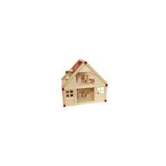 Freda Puppenhaus + M�belset 28 Teile + Familie mit Wechselkleider Komplettset aus Holz