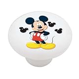 Mickey Mouse Decorative High Gloss Ceramic Drawer Knob