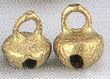 100 .25" Cross-Cut Brass Bells-#17283A