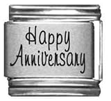 Clearly Charming Happy Anniversary Laser Italian Charm