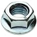 Grade 2 316 Stainless Steel Flange Nut, Inch, Right Hand, Meets ASME B18.2.2 Specifications, Serrated Flange