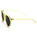 zeroUV - Vintage Inspired Fashion P3 Shaped Round Circle Sunglasses w/ Key-Hole Bridge