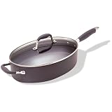 Anolon 5-Quart Covered Oval Saute with Helper Handle by Anolon