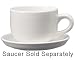 4 PAK: "TACOMA" Latte Cups - White (Saucers not included - Search "Tacoma latte cups and saucers" for complete sets.)
