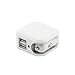 Tiwkich 2 in 1 Dual USB Car Cigarette USB Charger and 5V/2.1A Home Wall Travel AC Charger Power Adapter for Apple iPad Air, New iPad 4 3 2 , iPad Mini 3/2, iPod Nano, iPod Classic, iPhone 6 6 plus 5S 5C 5 4s 4 3 3Gs,iPod Touch, Samsung Galaxy Tab S5 S4 S3 S2, Note 4 3 2, Nexus 7,HTC Evo, SmartPhones, E-readers, PDA, Bluetooth Speaker 2.1A USB Ports etc (White)
