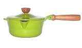 Review Lafont SCH20-526 / Lafont 2-Quart Saucepan with Wood Handle, Apple Green