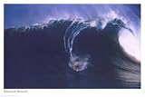 Sunset Beach (Surfing Big Wave) Art Poster Print - 24 X 36
