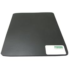 Poron Polyurethane Sheet, 3A Durometer, Solid, Smooth Finish, Adhesive Backing, Black, Inch