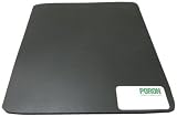Poron Sheet, UL HBF Flame Rating, MVSS 302, Black, Adhesive-Backed, 0.125" Thick, 12" Width, 12" Length
