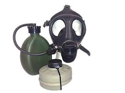 Israeli Adult Gas Mask with Nato Filter and Hydration Canteen New On Sale